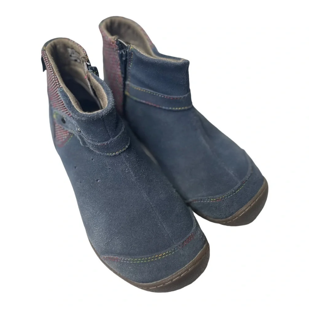Keen Girls Blue Suede Ankle Boots